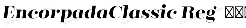 EncorpadaClassic Reg字体转换